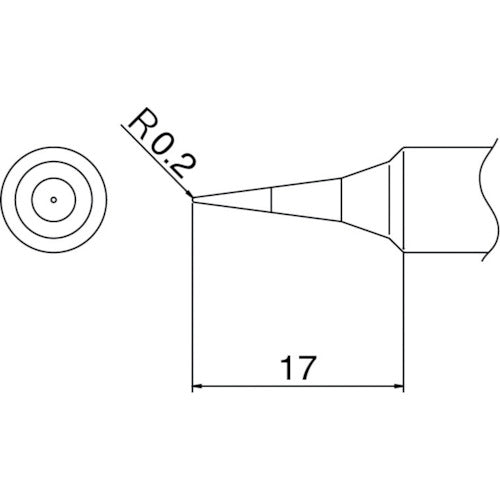 白光　こて先　Ｉ型　T19-I　1 本