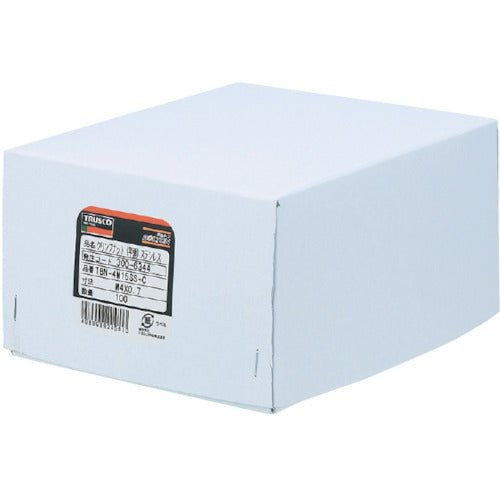 TRUSCO Crimp Nut Flat Head Stainless Steel Plate Thickness 4.0 M6X1.0 100 Pieces TBN-6M40SS-C 1 Box