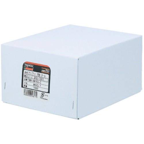 TRUSCCO 크림프 너트 평두 스틸 판 두께 3.5 M5X0.8 1000개입 TBN-5M35S-C 1 상자