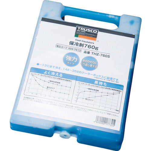 ＴＲＵＳＣＯ　保冷剤　７６０ｇ　強冷タイプ　THZ-760S　1 個