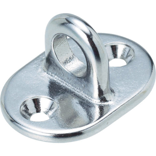 TRUSCO Eye Plate Stainless Steel T-type Eye (1 piece = 1 bag) Depth 3 x Height 14 x Width 6.5 mm TET-1 1 piece