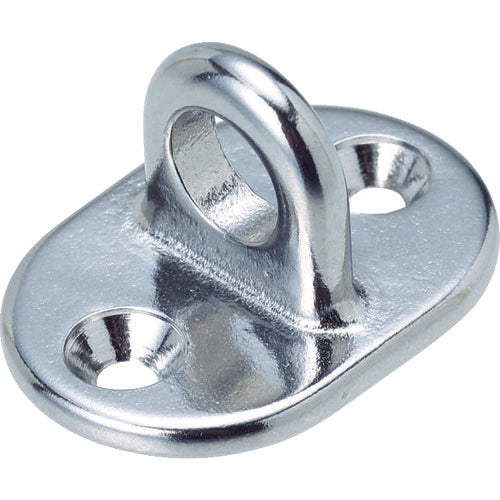 TRUSCO Eye Plate Stainless Steel T-type Eye (1 piece = 1 bag) Depth 4.5 x Height 20.5 x Width 10 mm TET-2 1 piece