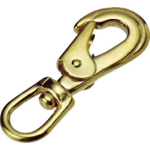 TRUSCO Hook Brass Swivel Snap (1 piece = 1 bag) Load capacity: 0.2kN TBRF-2 1 piece