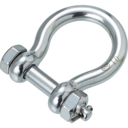 TRUSCO Stainless Steel Bolt-on Otafuku Shackle (1 piece = 1 bag) TOBS-8 1 piece