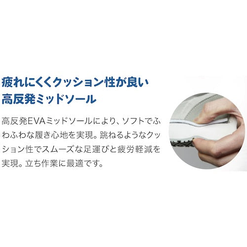 ミドリ安全　先芯入り超耐滑作業靴　ハイグリップ・ザ・フォース　ＮＨＦ−６００　グリーン　２４．５ｃｍ　NHF-600-GN-24.5　1 足