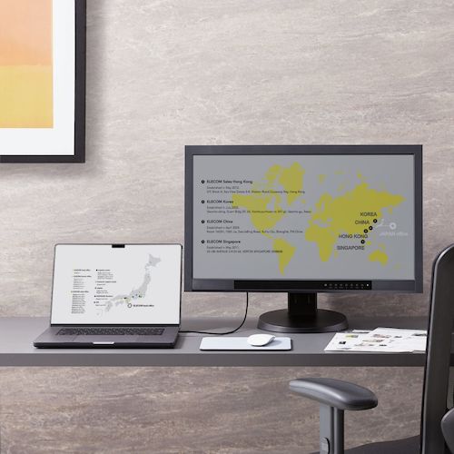 ELECOM Video Conversion Cable USB Type-C-HDMI Mirroring Compatible 60Hz 2.0m Black MPA-CHDMI20BK 1 Piece