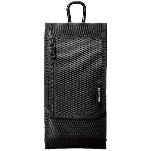 ELECOM 스마트 폰용 운반 파우치 3 WAY 장착 더블 포켓 S 사이즈 블랙 P-04CC2BK 1 개