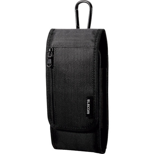 ELECOM Smartphone Carrying Pouch, 3-Way Attachment, Single Pocket, S Size, Black, P-04CCBK, 1 pc