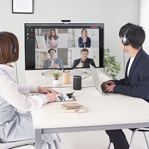 ELECOM Conference Speakerphone Noise Reduction Wired (USB-A) Bluetooth Black LBT-SP02BK 1 unit