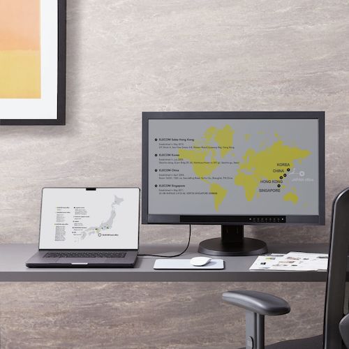 ELECOM Video Conversion Cable USB Type-C-HDMI Mirroring Compatible 60Hz 1.0m Black MPA-CHDMI10BK 1 Piece