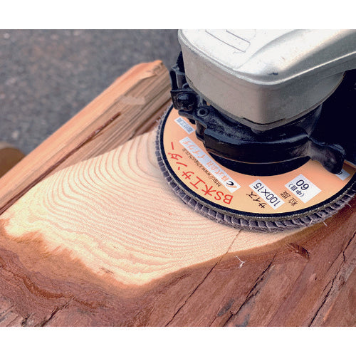 ＢＳ　木工サンダー　１００Ｘ１５　＃６０　68003　1 枚