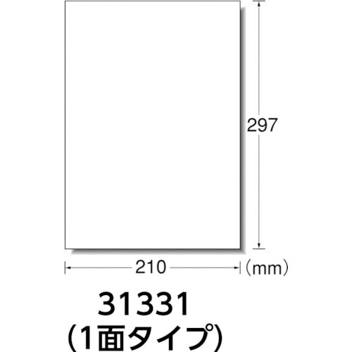 ３Ｍ　エーワン［［ＴＭ上］］　ラベルシール（プリンタ兼用）再生紙　１面　（２０枚入）　31331　1 PK