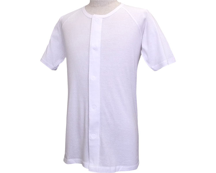 やさしい着心地のワンタッチ肌着（丸型ワンタッチテープ式）　紳士半袖 / NM-004-S　ホワイト　S　1 枚