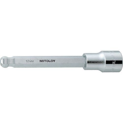 MITOLOY 1/2 Hex Socket Ball Point Long 10mm 410BHTL 1 pc