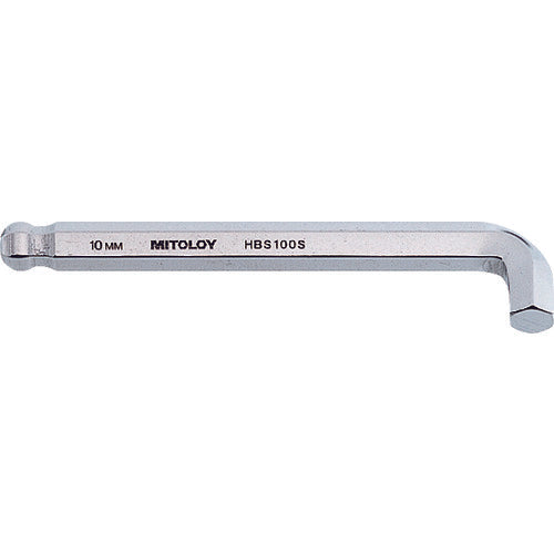 MITOLOY L-shaped hollow wrench ball point stubby short 10mm HBS100S 1 piece
