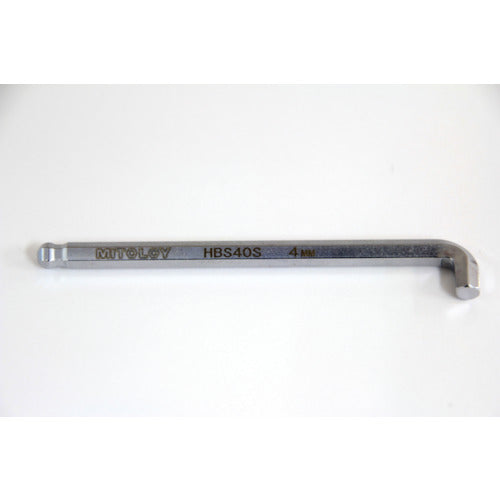 MITOLOY L-shaped hollow wrench ball point stubby short 4mm HBS40S 1 piece