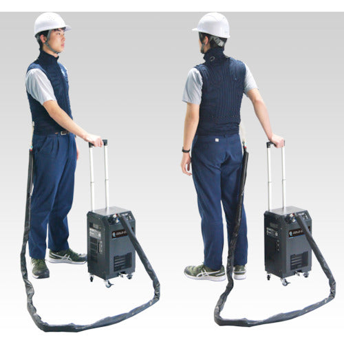 TRUSCO 캠페인 냉각 슈트 "콜드 캐리" 칠러 호스 베스트 세트 S 사이즈 + 5M 연장 케이블 RCS-100SET-S-CP 1 S