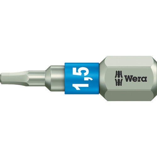 Wera 3840/1 스테인레스토션 비트 헥사곤 1.5X25 071070 1개