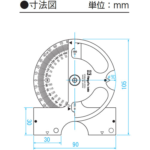 ＳＫ　アングルプロトラクター　AP-130　1 個