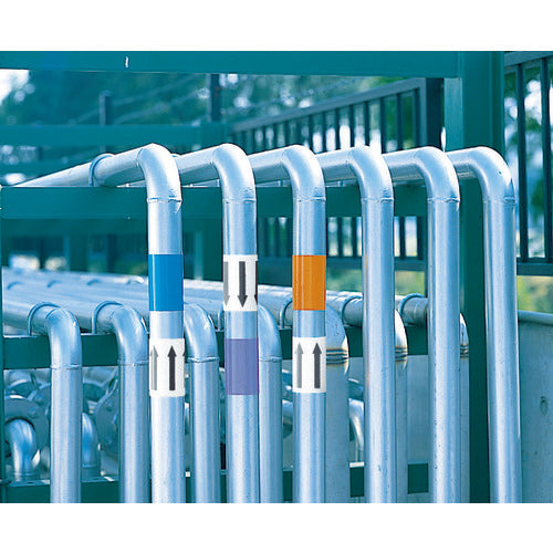 Unit Pipe Identification Tape Water Use Blue (Small) Aluminum 50mm Width x 2m AC-1S 1 Roll