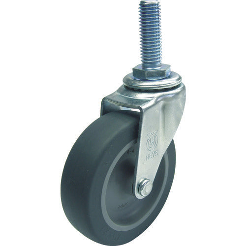ユーエイ　ねじ込み式　自在　キャスター　エラストマー　車輪径７５ｍｍ　　Ｌタイプ　ＬＴ型　ネジ寸法Ｍ１２×３５ピッチ１．７５　LT-75EL-M12-35　1 個