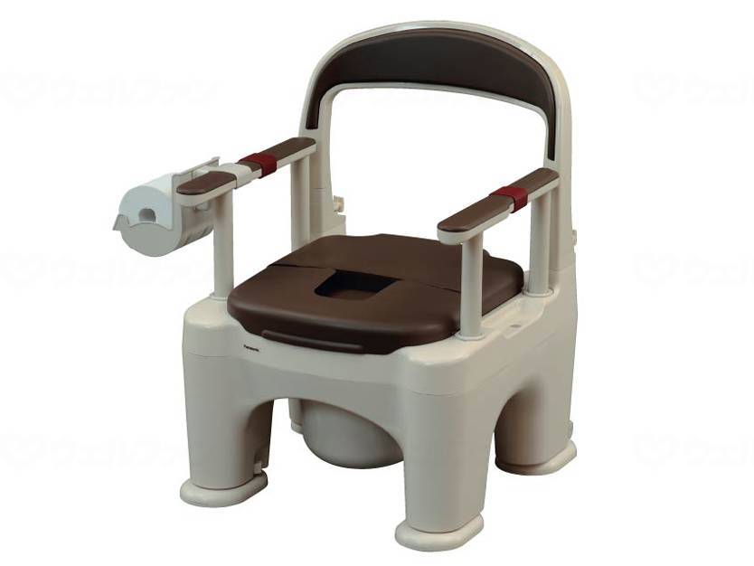 Panasonic Age Free Zaraku Lafine (with front and rear tilt legs) Mocha Brown Long hole plastic