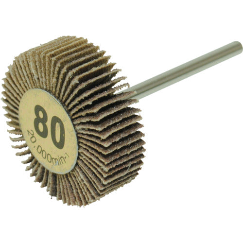 야나세 축 부착 플랩 휠 30x10x3 #80 UF301035 10개