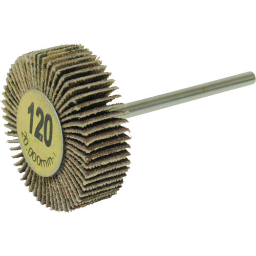 야나세 축 부착 플랩 휠 30x10x3 #120 UF301037 10개