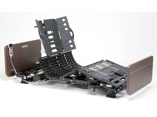 ﾊﾟﾅｿﾆｯｸｴｲｼﾞﾌﾘｰ電動ｹｱﾍﾞｯﾄﾞ ｺﾝﾌｫｰﾈ 3ﾓｰｼｮﾝ ﾚｷﾞｭﾗｰ/ｼｮｰﾄ 木調ﾎﾞｰﾄﾞ 91cm幅