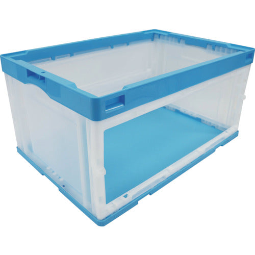 リス　折りたたみコンテナＣＢ−７６ＮＲＴＬ　５９３１３５　扉無　青　CB-76NRTL-OPEN　1 個