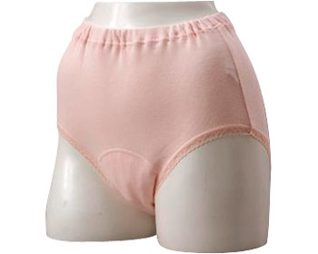 Elastic waist shorts 50 for women / 070-520164-00 Peach beige 3L 1 piece