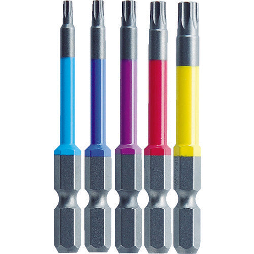 アネックス　ヘクスローブカラービット５本組　全長６５ｍｍ　ACTX5-65L　1 Ｓ