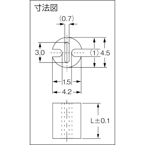 品川商工　ＬＥＤスペーサー　ＬＨ−５シリーズ　（１００個入）　全長５．０ｍｍ　LH-5-5T　1 袋