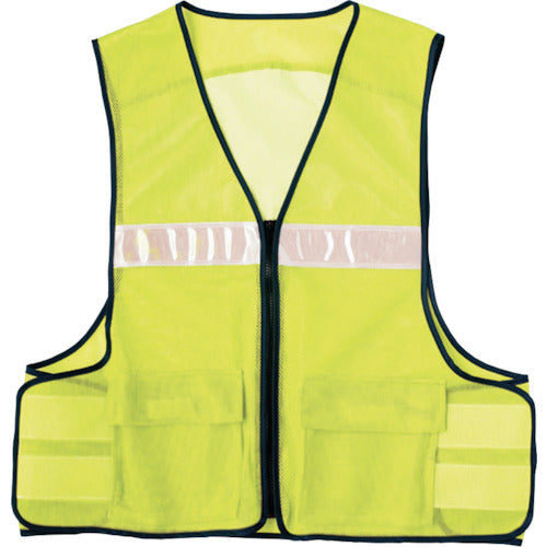 アイトス　メッシュゼッケンベスト　ＡＺ８７００　イエロー　フリー　AZ8700-019-F　1 着