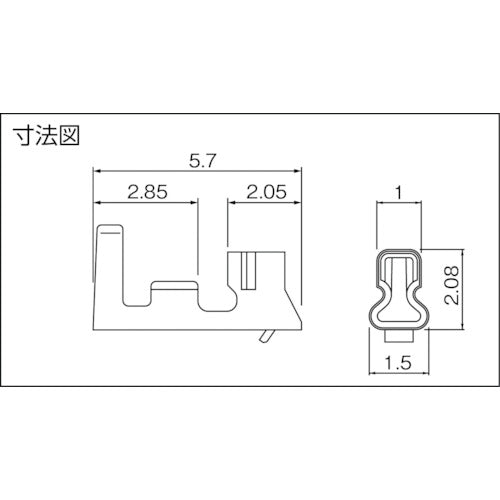 ＪＳＴ　ＰＨコネクタ用コンタクト　　（１００個入）　BPH-002T-P0.5S　1 袋