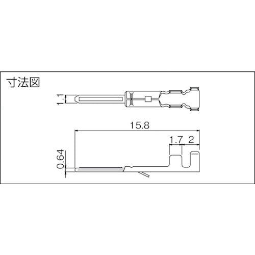 ＪＳＴ　ＳＭコネクタ用ピンコンタクト　　（１００個入）　BYM-001T-P0.6　1 袋