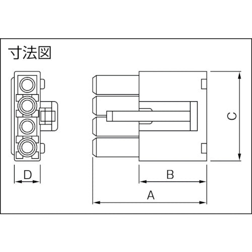 ＪＳＴ　ＥＬコネクタ用ハウジング　プラグ　１００個入り　ELP-02V　1 袋