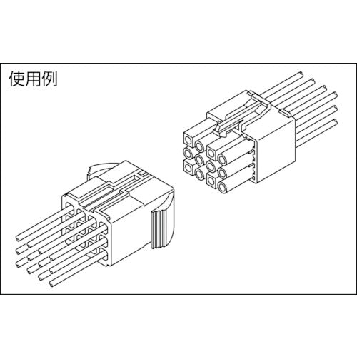 ＪＳＴ　ＥＬコネクタ用ハウジング　プラグ　１００個入り　ELP-02V　1 袋