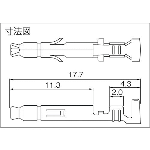 ＪＳＴ　ＥＬコネクタ用ソケットコンタクト　１００個入り　LLF-01T-P1.3E　1 袋