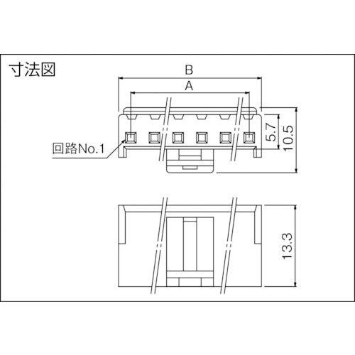 ＪＳＴ　ＶＨコネクタ用ハウジング　１００個入り　VHR-10N　1 袋