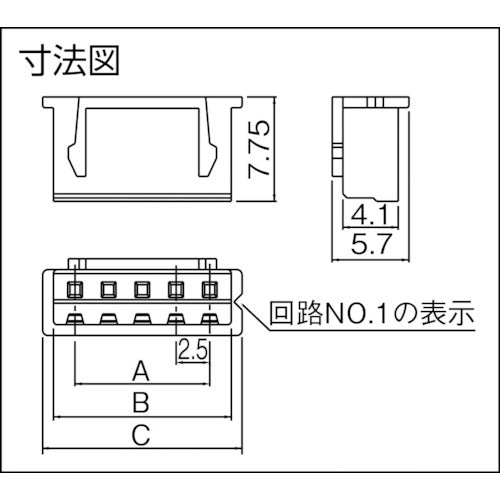 ＪＳＴ　ＸＨコネクタ用ハウジング　１００個入り　XHP-10　1 袋