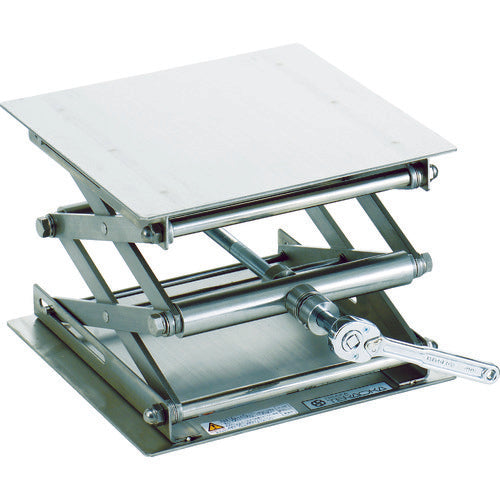 テラオカ　ラボジャッキ　ラチェットハンドル式　ステンレスタイプ　均等荷重５０ｋｇ　99-1620-44　1 台