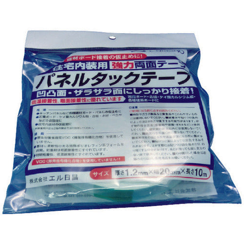 닛토 엘마테 주택 내장용 강력 양면 테이프 패널 택 테이프 1.2mm×20mm×10m 화이트 PTT-20 1권