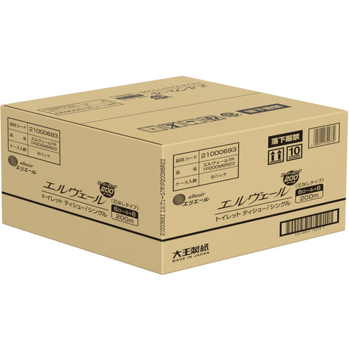 Elleair Elver Toilet Tissue 200m 6R Coreless 21000693 1 CS