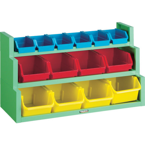 ＴＲＵＳＣＯ　コンテナラックセット　８７５×３７５×５０５　TC-300N　1 Ｓ