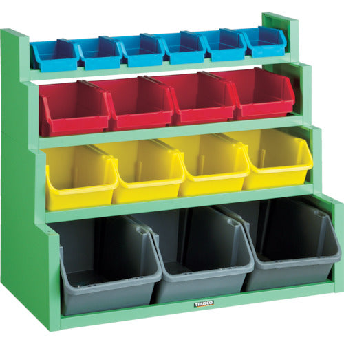 ＴＲＵＳＣＯ　コンテナラックセット　８７５×５２６×７６５　TC-400N　1 Ｓ