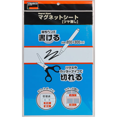 ＴＲＵＳＣＯ　マグネットシート艶無２００Ｘ３００　青　MS-N2-B　1 枚