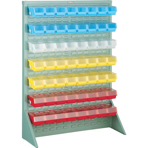 TRUSCO Panel Container Rack with Lid, Green, T-1256NF-GN, 1 Unit