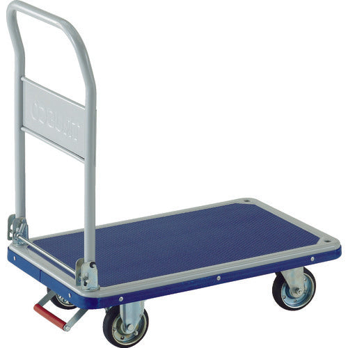 TRUSCO Press-made dolly Donkey cart Folding type 810 x 510 with pin-type fixed wheel stopper 201NKB 1 unit