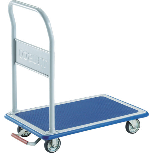 TRUSCO Press-made dolly Donkey cart Fixed type 810 x 510 with pin-type fixed wheel stopper 202NKB 1 unit